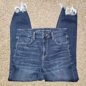 American Eagle Curvy Hi-Rise Crop - Size 8